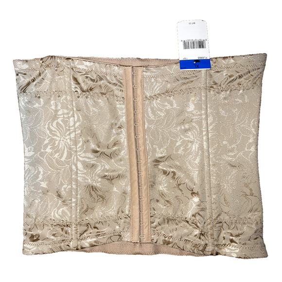 New MAIDENFORM Lingerie #6868 Beige Instant Slimmer Long Torso Waist Trainer XL - Picture 4 of 6